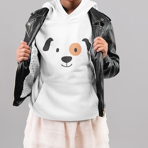 Cartoon Dog Face Kids Hoodie Sweater Organic Cotton High Quality Durable - Mini Cruiser Hoodie 2.0 ST/ST SK