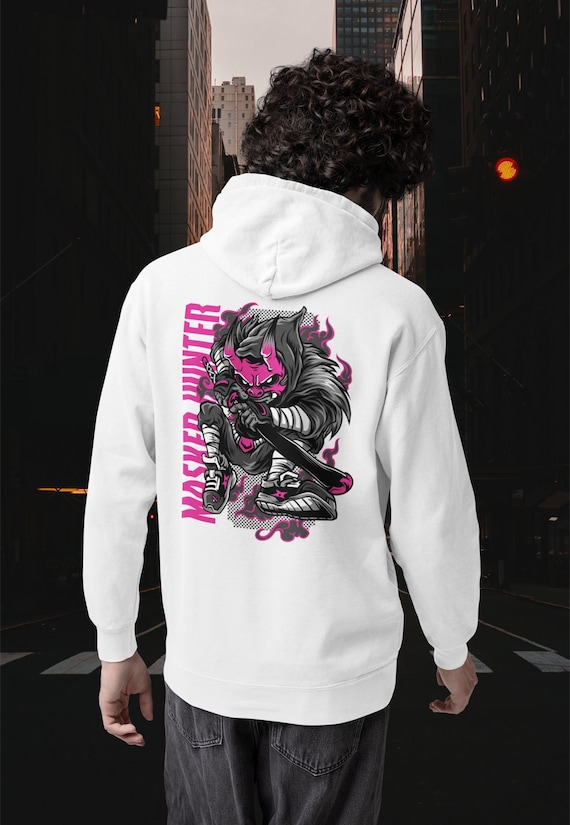 MASKED Hunter Warrior KRYOT Streetwear - Unisex Mittelschwerer Fleece-Hoodie Ringgesponnene Baumwolle 284 GSM