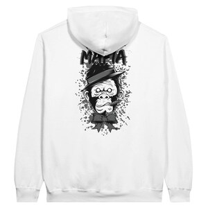 MAFIA MONKEY Hoodie Kryot Streetwear - Unisex Mittelschwerer Fleece-Hoodie Ringgesponnene cotton 284 GSM Weiß
