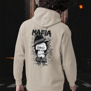 MAFIA MONKEY Hoodie Kryot Streetwear - Unisex Mittelschwerer Fleece-Hoodie Ringgesponnene cotton 284 GSM Sand