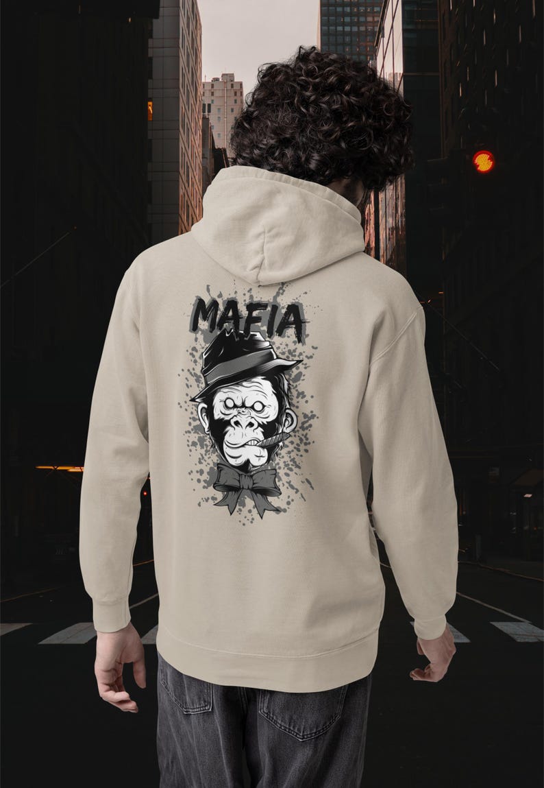 MAFIA MONKEY Hoodie Kryot Streetwear - Unisex Mittelschwerer Fleece-Hoodie Ringgesponnene cotton 284 GSM Sand