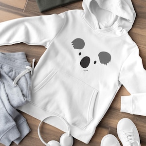 Cartoon Koala Gesicht Kinder Hoodie Pullover Bio Baumwolle Hochwertig Langlebig - Mini Cruiser Hoodie 2.0 ST/ST SH