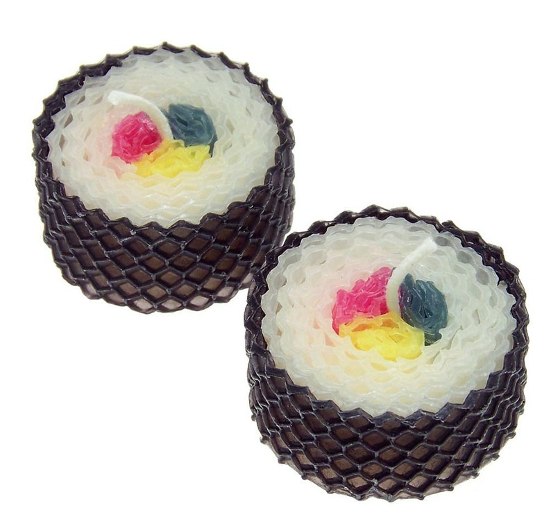 Sushi Table Decor, Sushi Candle Party Favor Special Event Japanese Theme Wedding Favors image 3