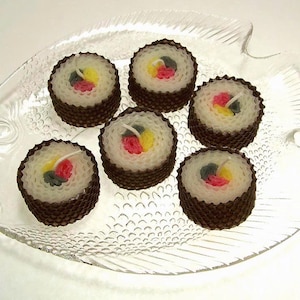 Sushi Table Decor, Sushi Candle Party Favor Special Event Japanese Theme Wedding Favors image 4