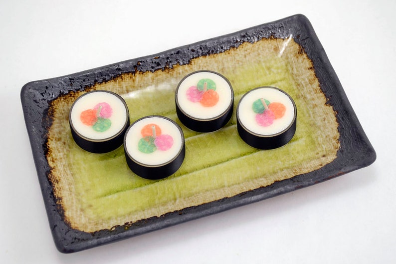 Japanese Wedding Favor Candle Sushi Fake Food Japan Tea Light Candle Wedding Favor Soy Handmade Wedding Asian Unique Gift Tealight image 6