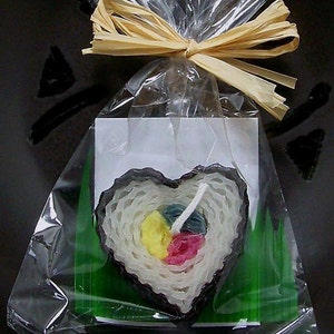 Love Heart Japan Sushi Candle Party Favor Wedding Favors Japanese Asian Faux Food Beeswax Heart Sushi Romance image 2