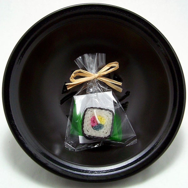 Original Square Sushi Candle Gift Japanese Asian Japan Party Favor or Wedding Favors Faux Food