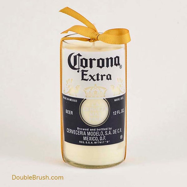 Corona Beer Candle Soy Wax Corona Extra Recycled Bottle Candle Mexican Beer Gift Mexico Scented Candle Patio Decor Eco Earth Friendly