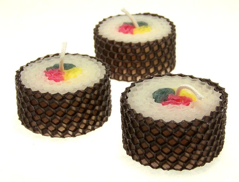 Sushi Table Decor, Sushi Candle Party Favor Special Event Japanese Theme Wedding Favors image 5