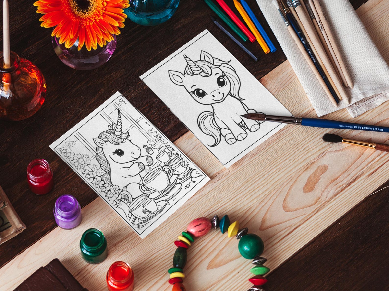 Personalized Unicorn Coloring Book for Kids | Rainbow Unicorn Gift With ...