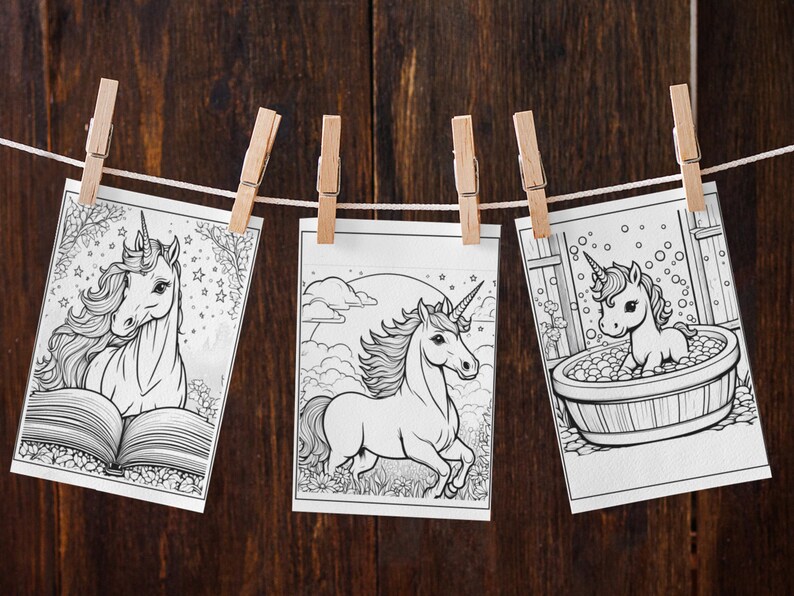 Personalized Unicorn Coloring Book for Kids | Rainbow Unicorn Gift With ...