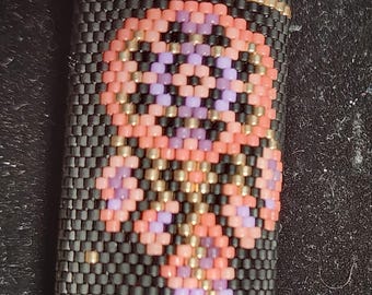 Funda para encendedor DREAMCATCHER 2 hecha a mano con cuentas