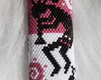 KOKOPELLI Lighter Cover beaded