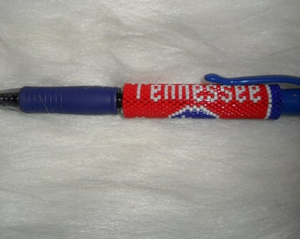 TENNESSEE Hand Beaded Pen Wrap