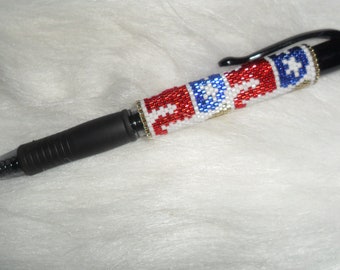 REPUBLICANS Hand Beaded Pen Wrap