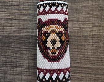 Funda para encendedor BEAR con cuentas hechas a mano