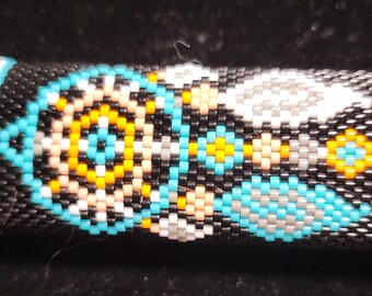 Funda para encendedor DREAMCATCHER hecha a mano con cuentas