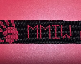 NATIVE AMERICAN (MMIW 1) Hand Beaded Cuff Bracelet