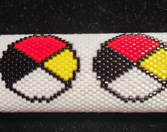 Medicine Wheel Beaded Lighter Cover