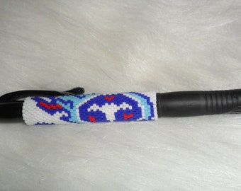 TENNESSEE TITANS Hand Beaded Pen Wrap