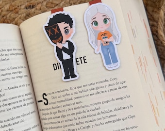 Magnetic bookmark featuring God of Wrath characters, Rina Kent / Romantic bookmark / Cute bookmark / Gift for book lovers.