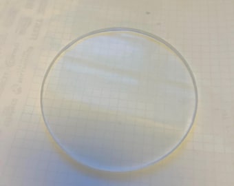 Blank Acrylic Round 4 Inch | Clear Acrylic Circle Disc | DIY Ornament Blanks | Craft Supplies for Vinyl & UV Resin | Laser Ready Acrylic