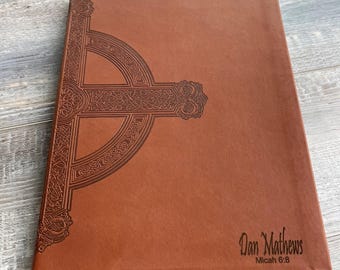 Personalized NLT Large Print Thinline Bible: Laser Engraved Name & Verse