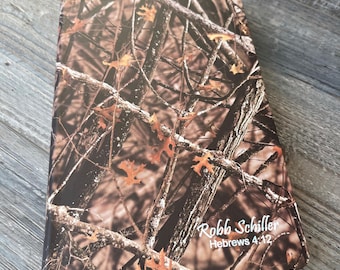 NIV Outdoorsman Bible | Lost Camo Edition | Leathersoft • Red-Letter • Comfort Print | Personalized Engraving Available