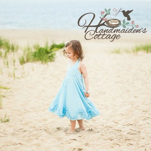 Madelyn Halter Dress PDF pattern Sizes 2T through size 10 image 1