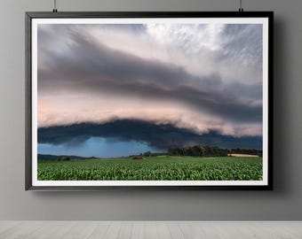 Thunderstorm Photography Print: Dramatic Nature Storm Poster (Digital Download)