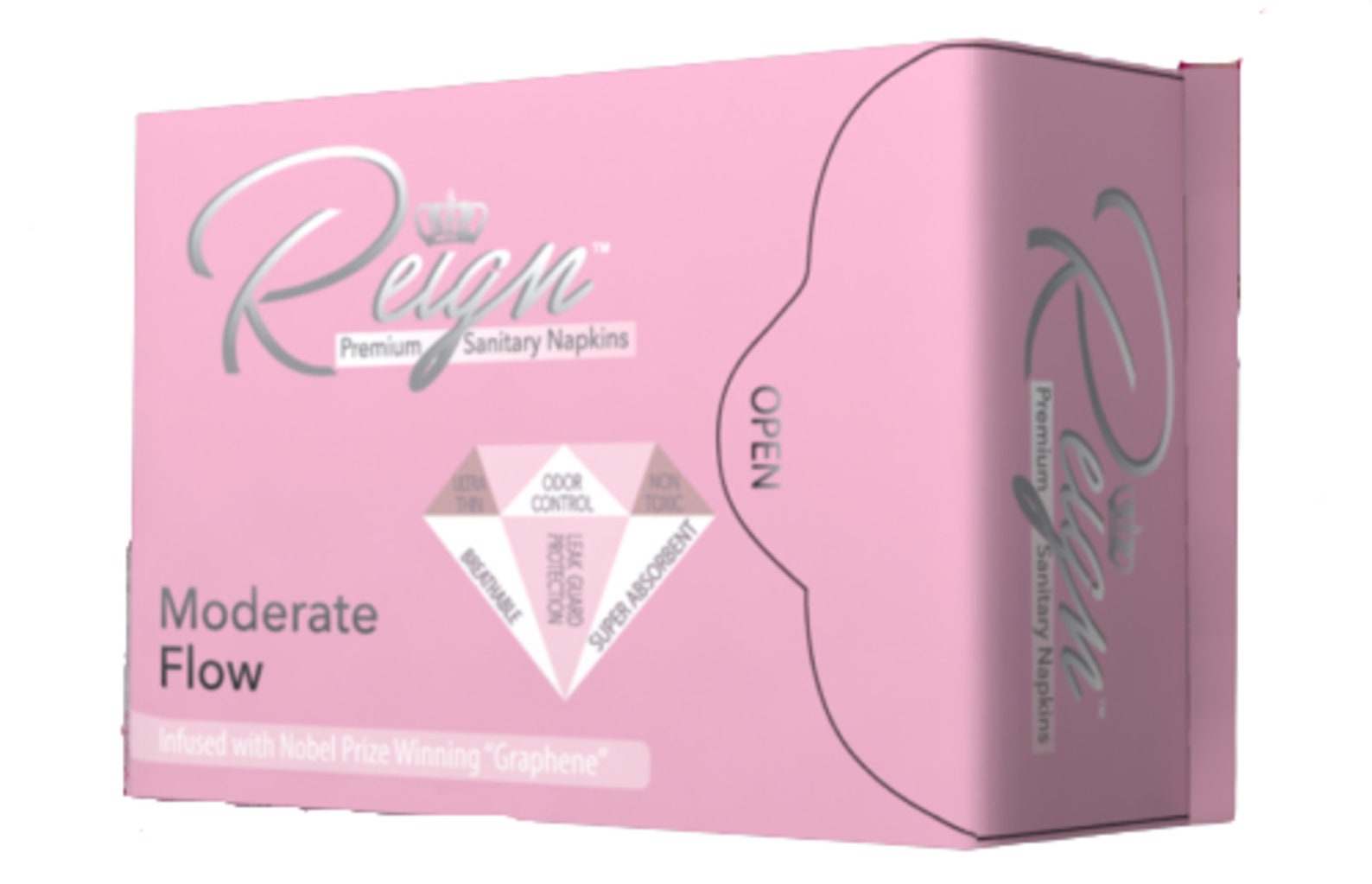 Reign Premium Sanitary Napkins MODERATE USE Chemical/dioxin Etsy