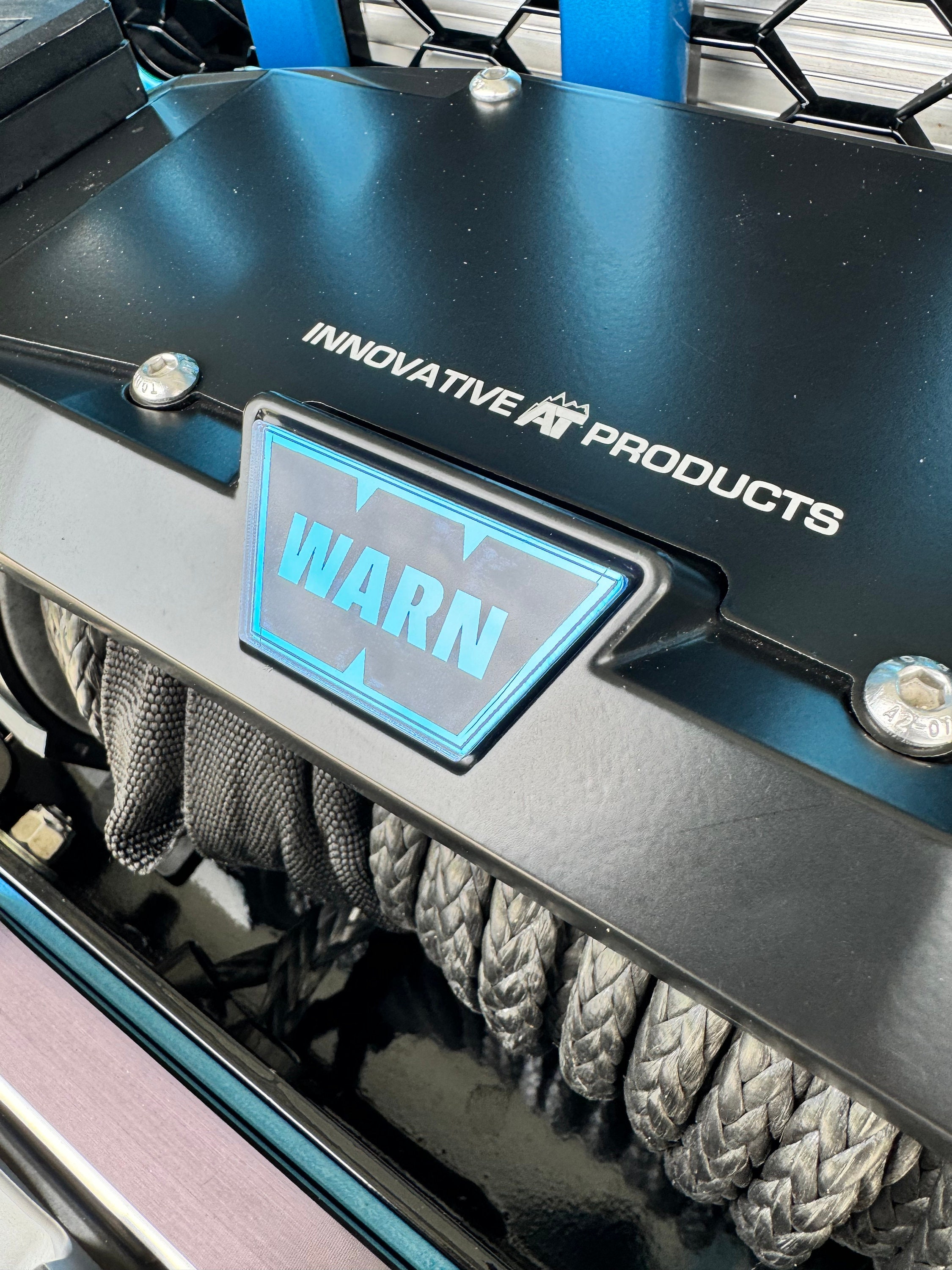 Warn Winch front logo plate