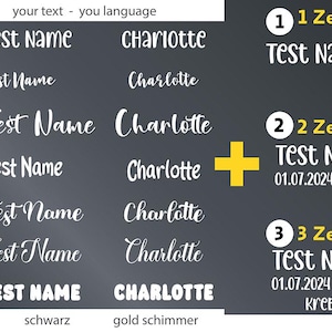 schattige babynamen - tekst - stickers - gepersonaliseerd (1-3 regels) - ideaal als cadeau!