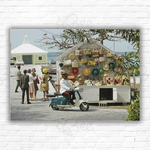 Stampa/Manifesto di Slim Aarons Harbour Island - Harbour Island nelle Bahamas, 1970.