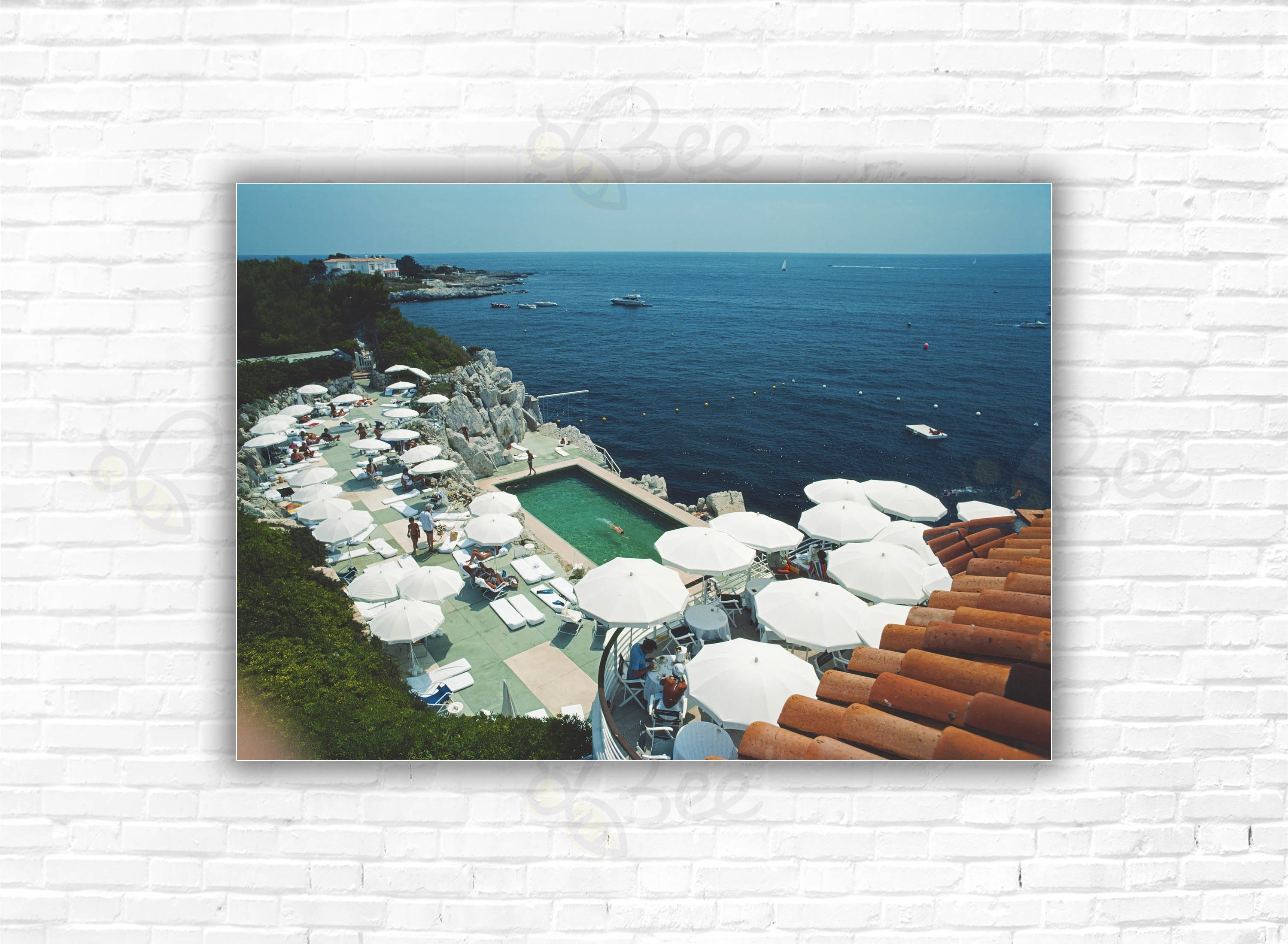 Slim Aarons Hotel Du Cap-eden-roc Print/poster: Guests Around the