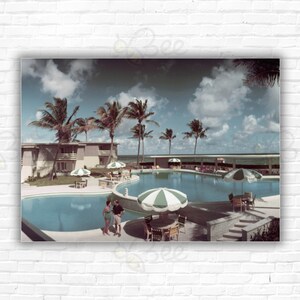 Stampa/Poster Slim Aarons LA Coquille Club - La piscina del La Coquille Club, Palm Beach, Florida, 1955.