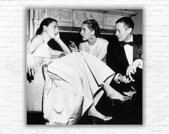 Slim Aarons Park Avenue Party Print/Poster - Slim Hawks, Diana Vreeland & Reed at Kitty Miller's New Year's Eve party, Park Avenue, New York