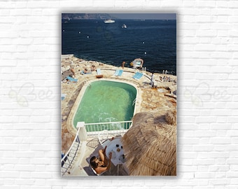Slim Aarons La Voile d'Or Print/Poster: La Voile d'Or Hotel in Saint-Jean-Cap-Ferrat, France September 1973.