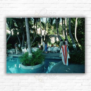 Slim Aarons Acapulco Pool Print/Poster - The pool at Bruno Pagliai&#39;s villa in Acapulco, January 1978.