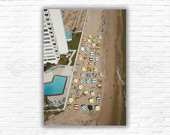 Slim Aarons  Fort Lauderdale Beach Print/Poster - An aerial view of a beach resort in Fort Lauderdale, Florida, February 1970.