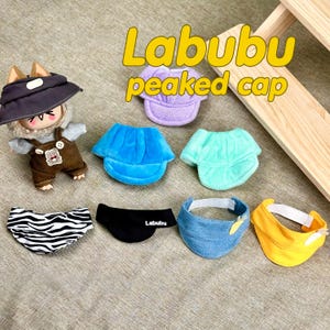 バブブ 17 cm/6.67 インチサイズの人形の頭飾りに最適 - バブブ キャップ バブブ かわいいキャップ バブブ ストライプ キャップ