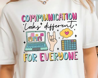 Camiseta Comfort Colors para logopedas, camiseta de concienciación sobre el autismo