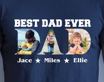 Personalized Dad Photo Shirt, Father's Day Gift
