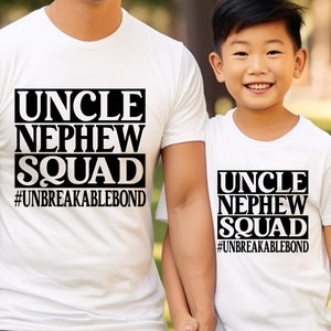 T-shirt oom en neef, oom shirt, oom verjaardagscadeau, nieuw oom shirt, oom to be cadeau, zwangerschap onthullen cadeau, beste oom shirt