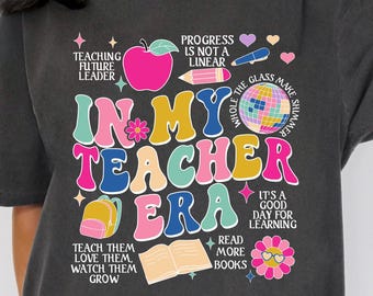 Retro Teacher Shirt: In My Teacher Era Comfort Colors® Tee