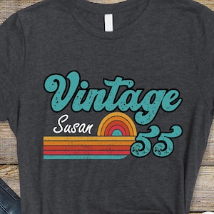 70th Birthday Shirt, 70th Birthday Party Tees, Retro Style 70th Birthday Shirt for Women and Men, Vintage 70th Birthday Tee, Custom 1955 Tee