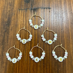 Homemade Personalized Wine Charms