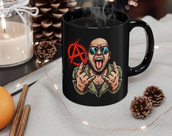 Rock & Rebellion (Black Mug (11oz, 15oz))