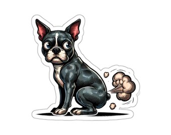 Little Stinker (Die-Cut Stickers) | Boston Terrier Sticker