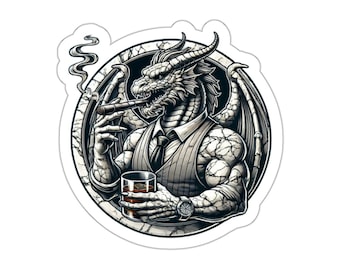 Brutus the Juggernaut Dragon (Die-Cut Stickers)